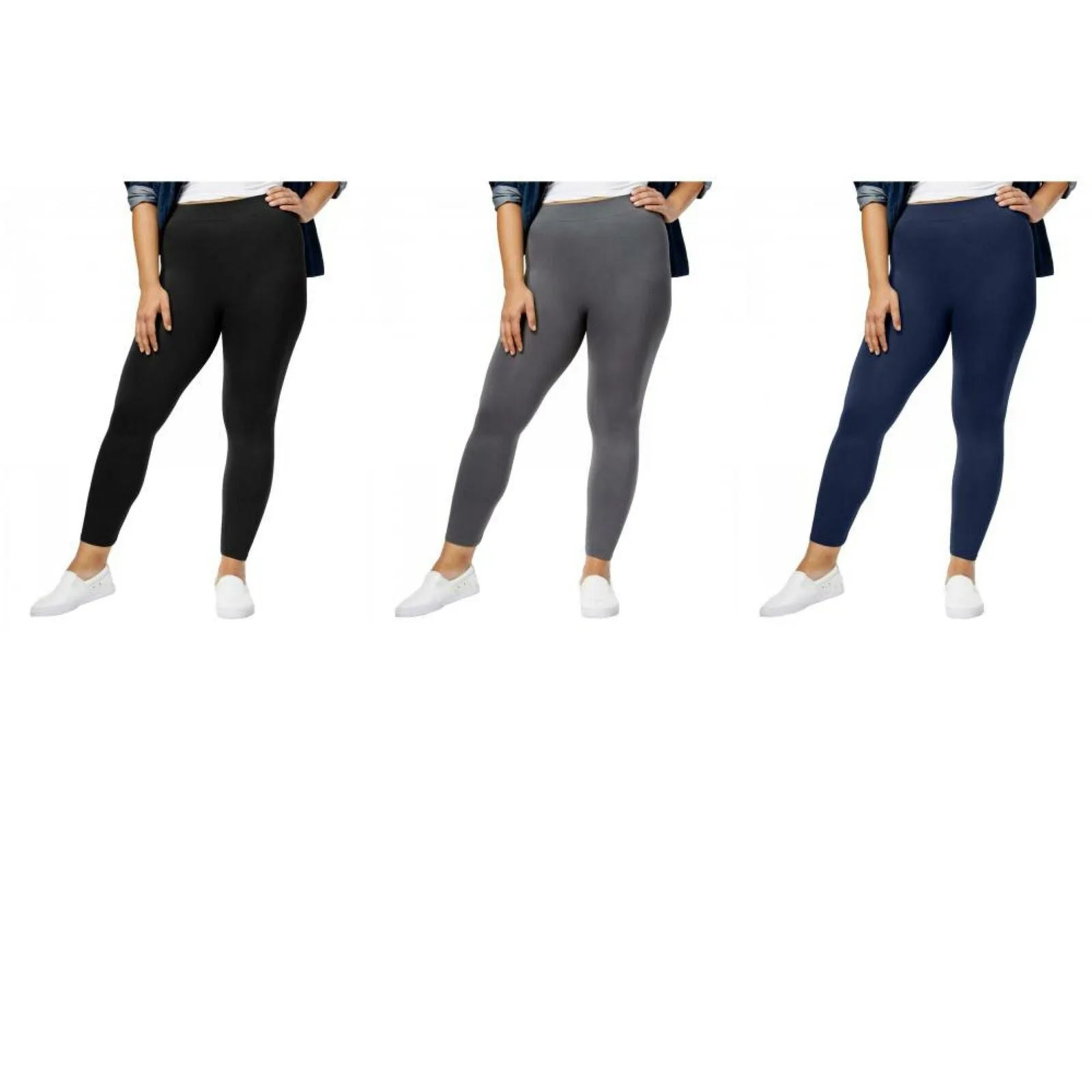 First Looks Women's Plus Size Seamless Leggings