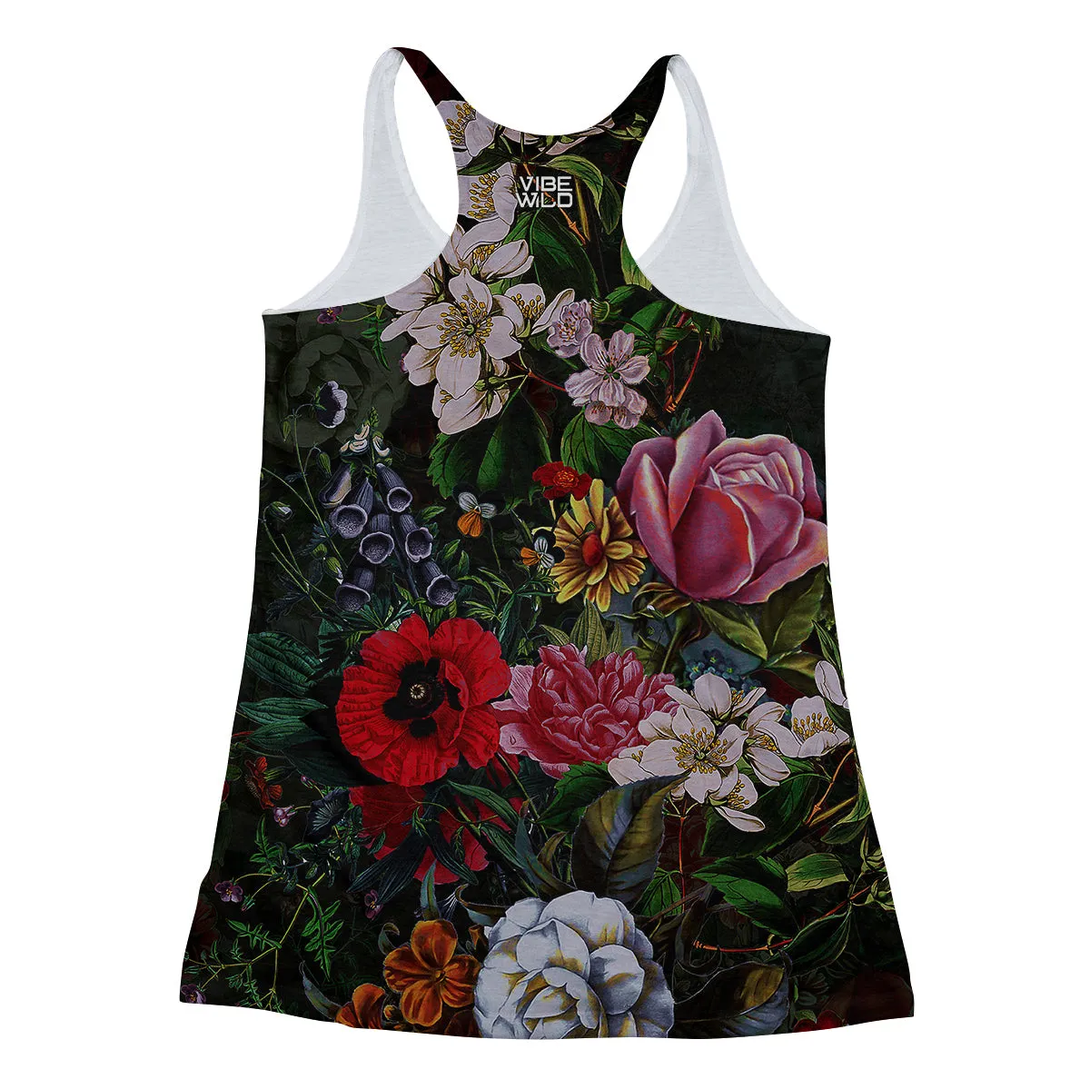 Flower Skull Racerback Tank