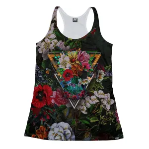 Flower Skull Racerback Tank