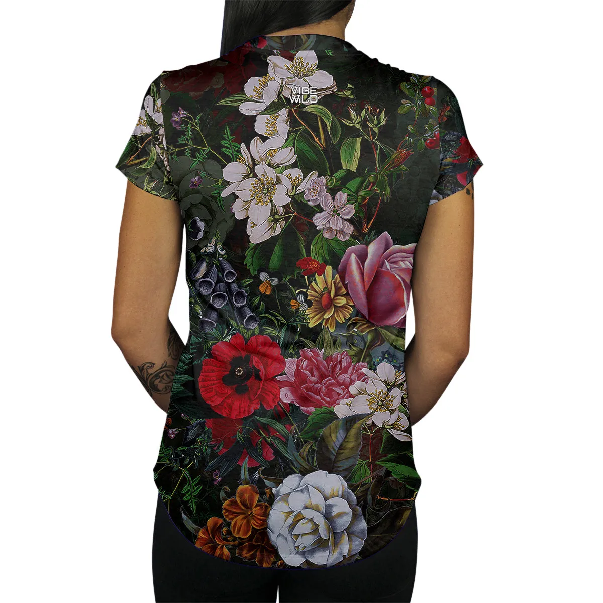 Flower Skull Women's Tee