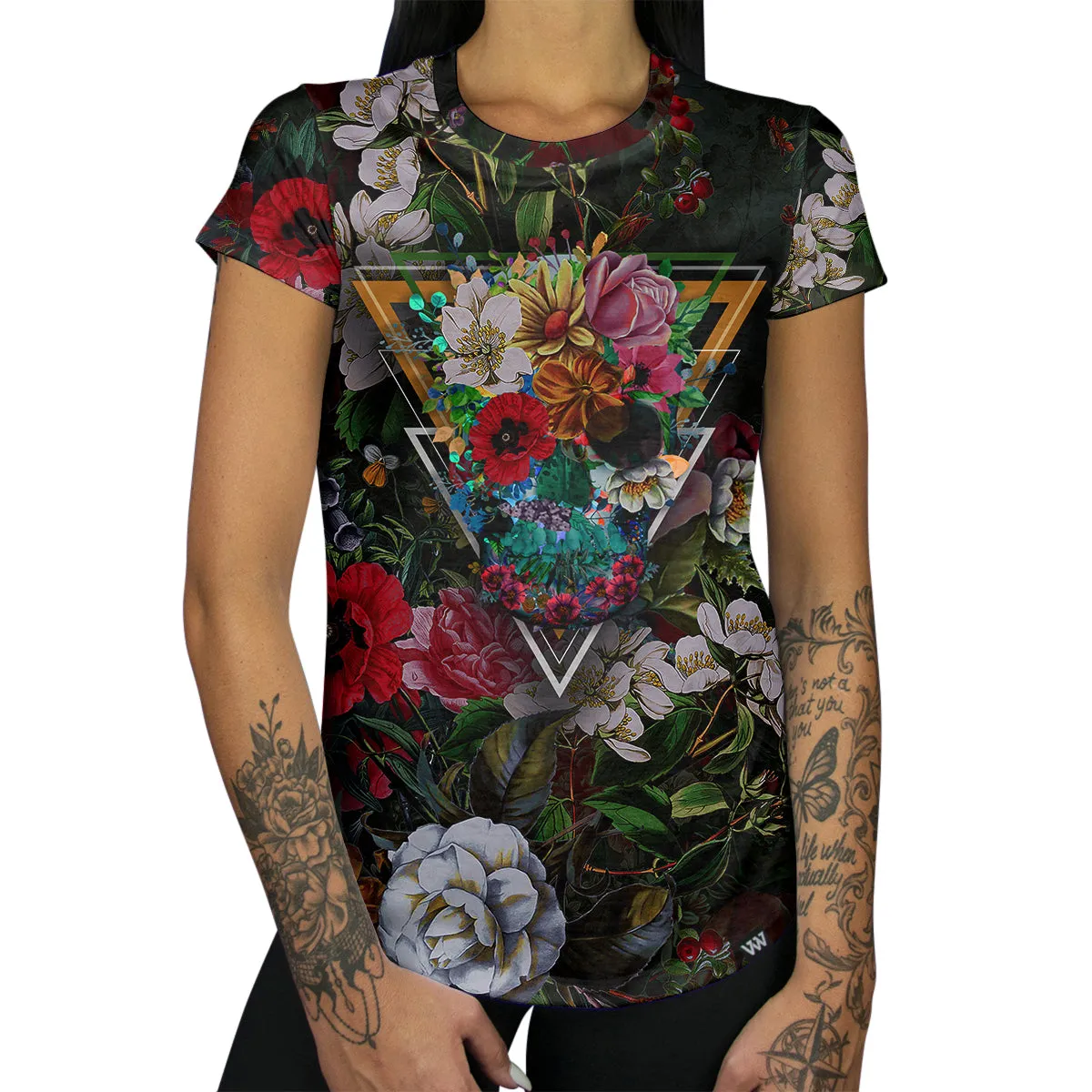 Flower Skull Women's Tee
