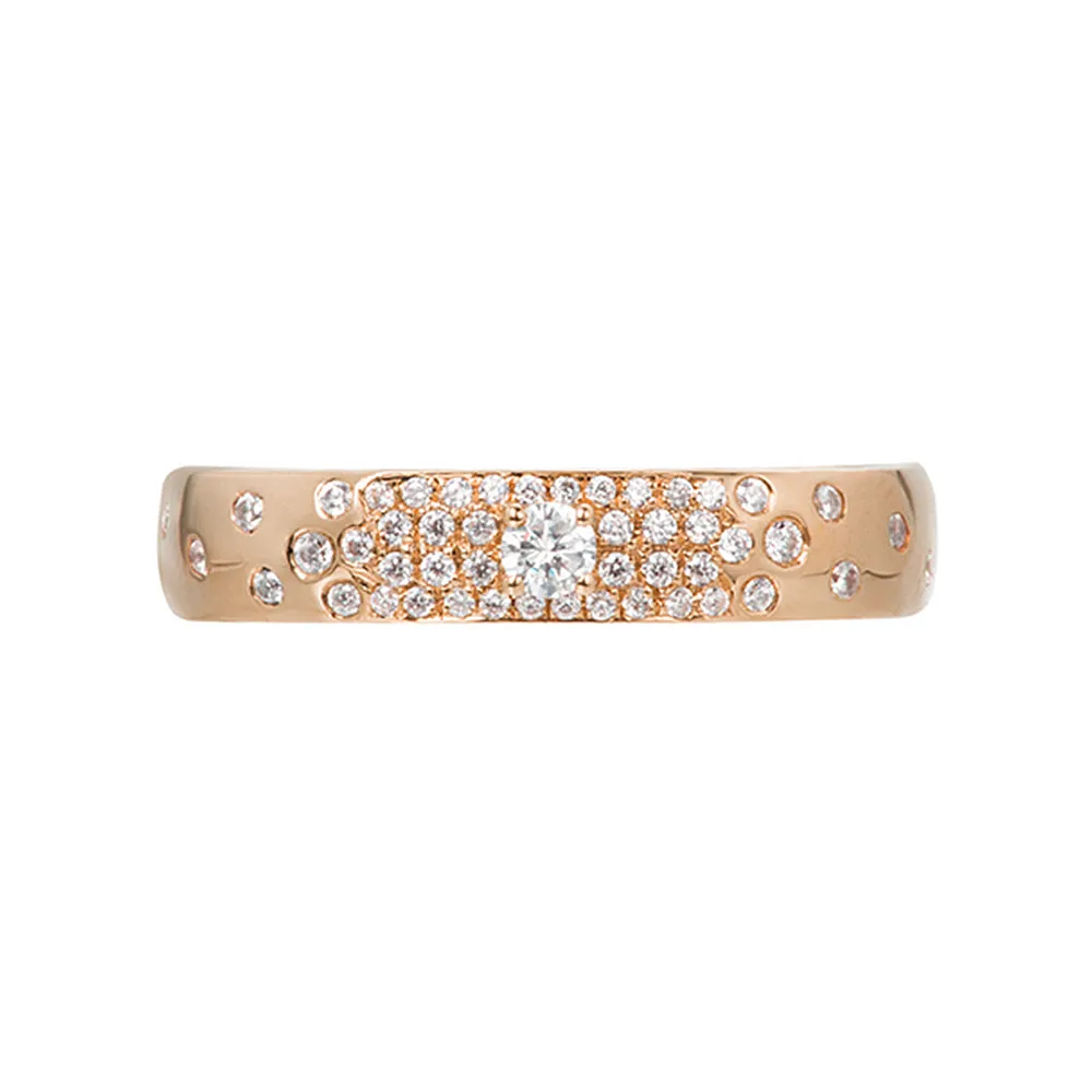 Flush-Set Diamond Matching Wedding Bands