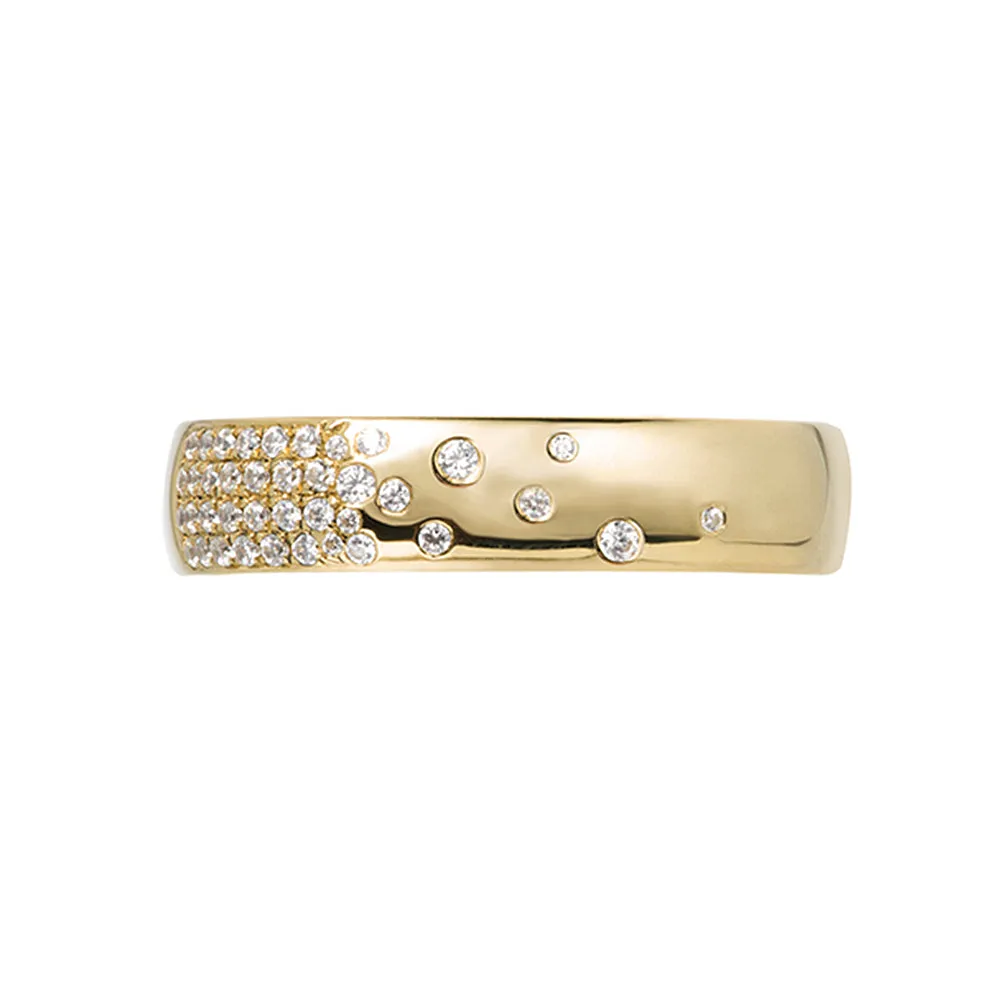 Flush-Set Diamond Matching Wedding Bands