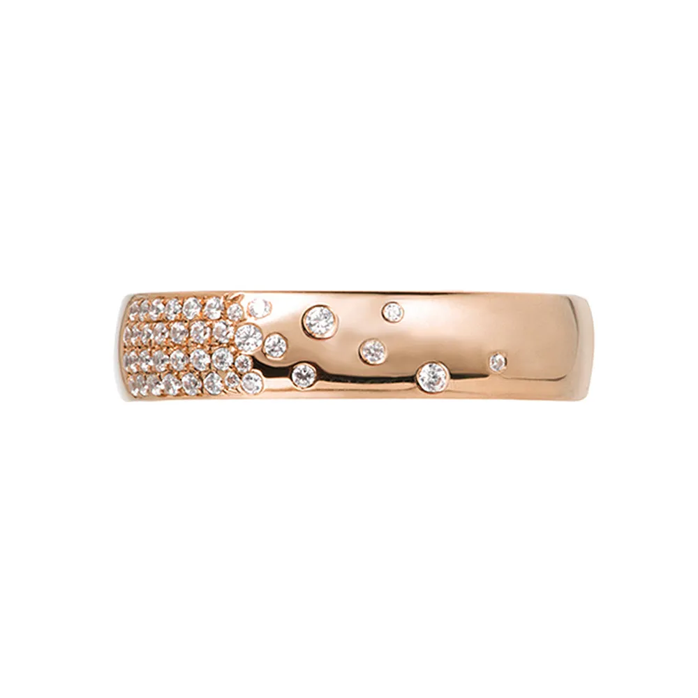 Flush-Set Diamond Matching Wedding Bands