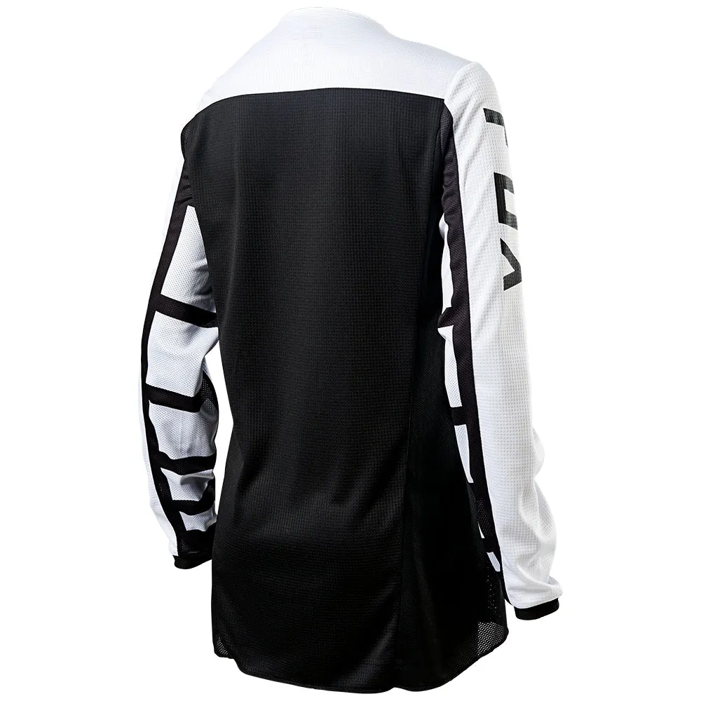 FOX WOMENS 180 DJET JERSEY [BLACK/WHITE]