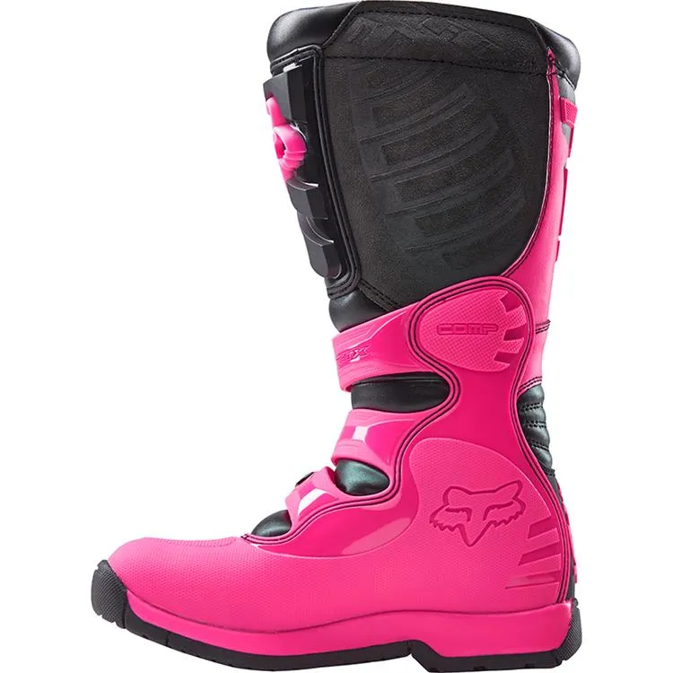 FOX WOMENS COMP 5 BOOTS BLACK/PINK 5