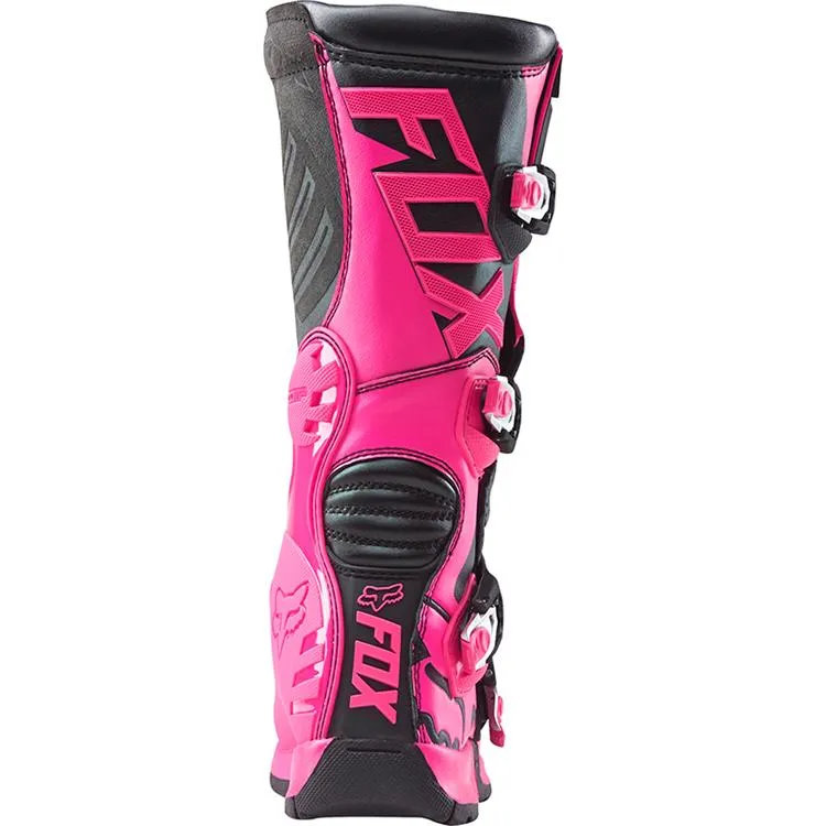 FOX WOMENS COMP 5 BOOTS BLACK/PINK 5