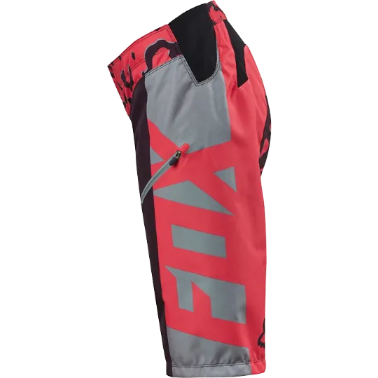 Fox Womens Demo Race Shorts - Neon Red S
