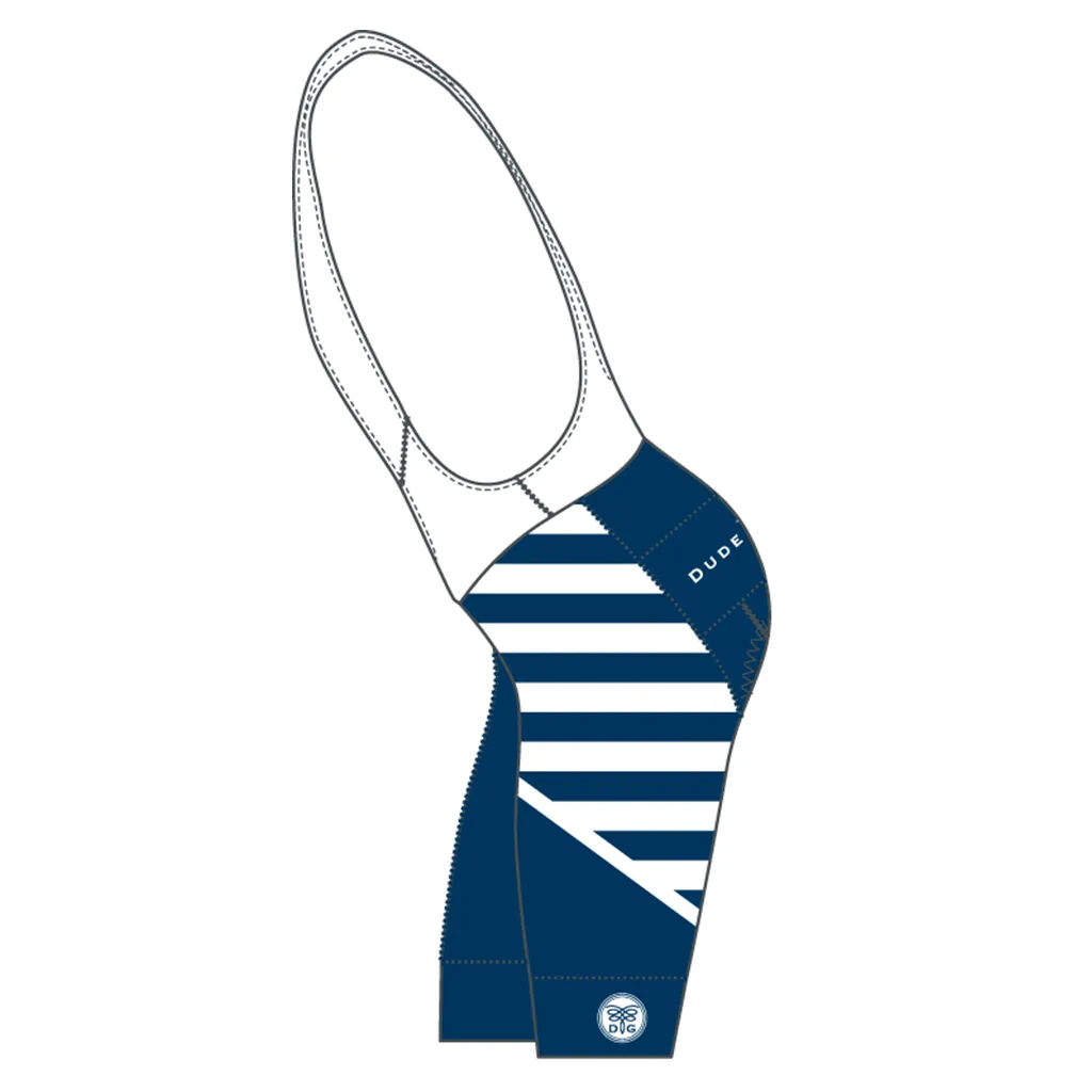French Stripes Cycling Bib Short