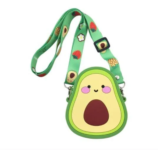 Fruit and Donut  Soft Silicone Pouch