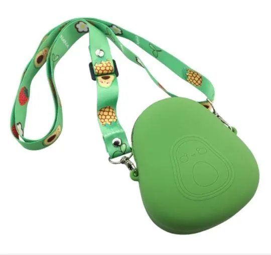 Fruit and Donut  Soft Silicone Pouch