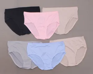 Fruit Of The Loom Women's LOT OF 6 Micro Mesh Breathable Low Rise Briefs