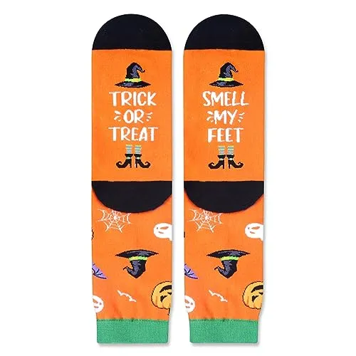 Funny Pumpkin Socks, Horror-themed Halloween Socks for Women Men, Silly Halloween Gifts, Pumpkin-themed Gifts, Halloween Holiday Presents