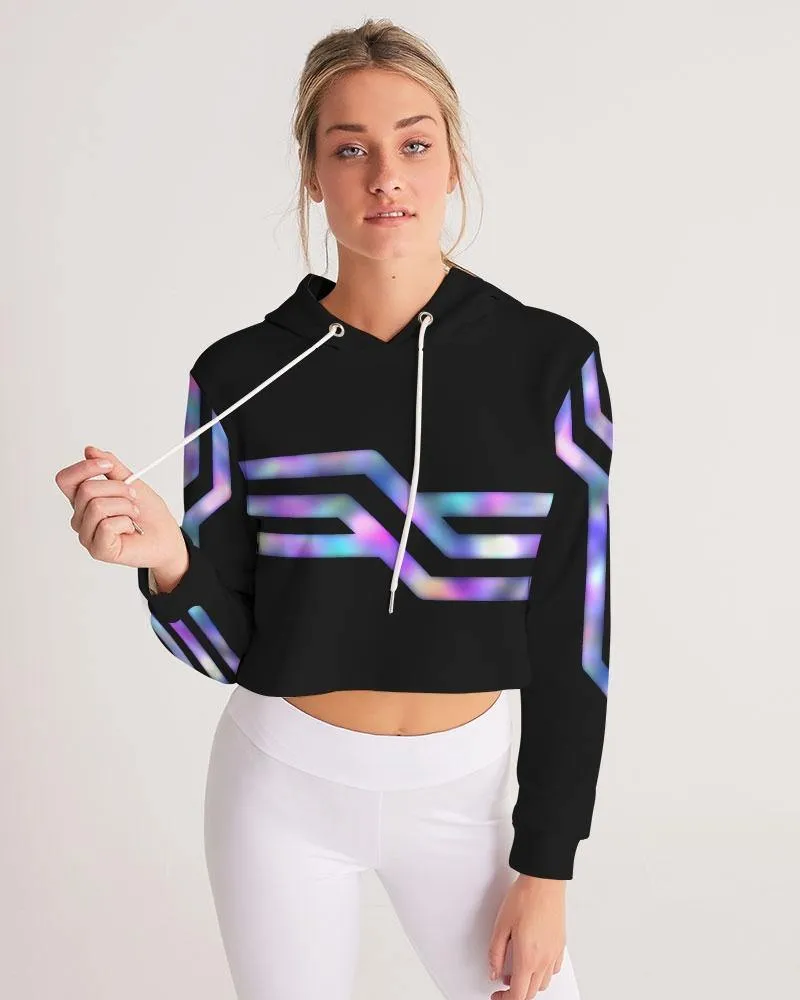 Geo Prism Cropped Hoodie