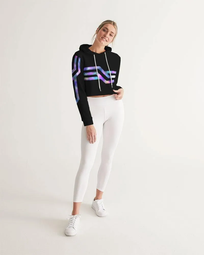 Geo Prism Cropped Hoodie