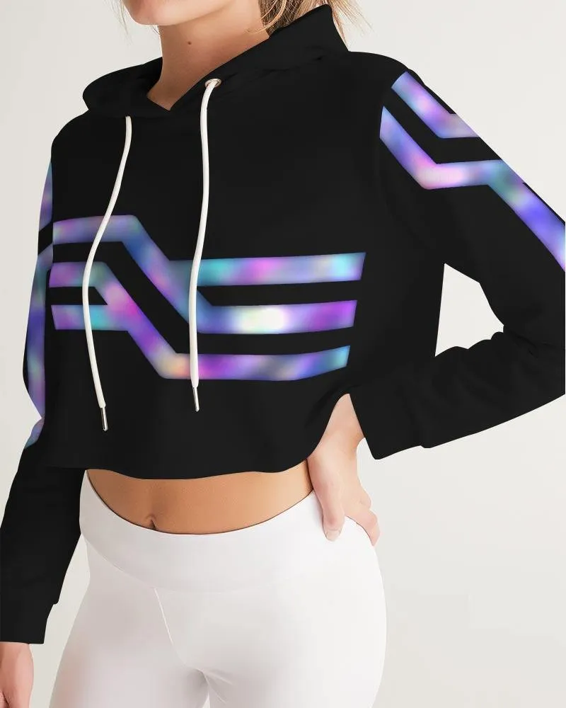 Geo Prism Cropped Hoodie