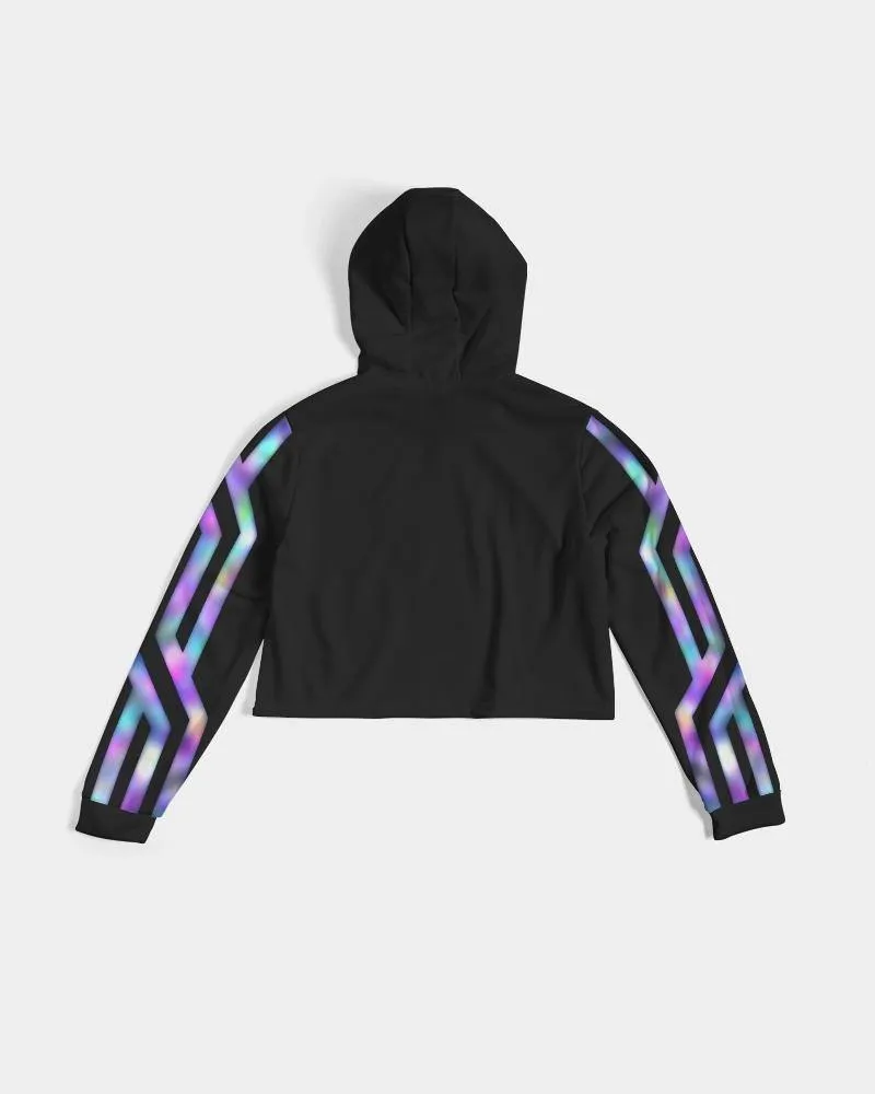 Geo Prism Cropped Hoodie