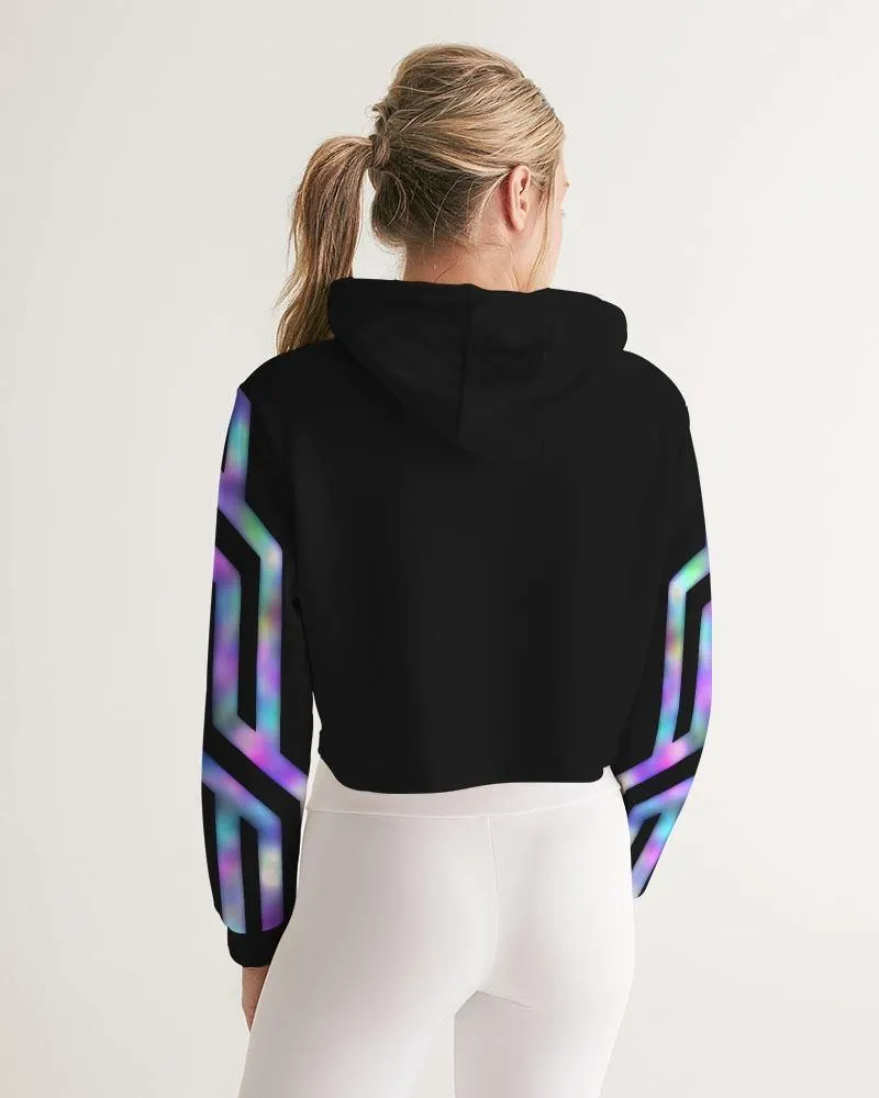 Geo Prism Cropped Hoodie