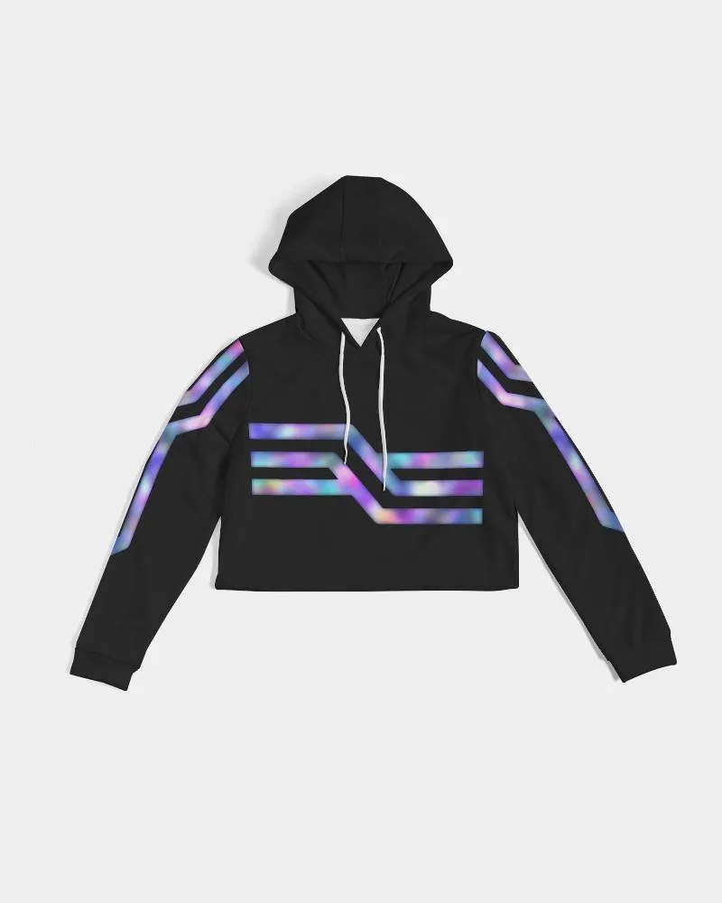 Geo Prism Cropped Hoodie