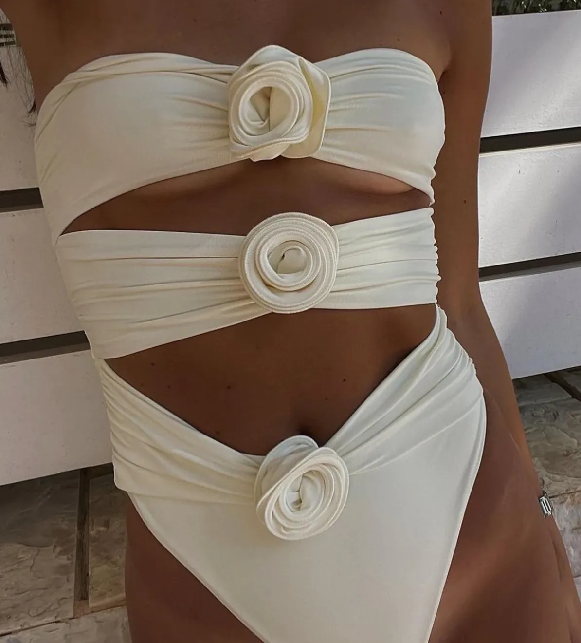 GEORGIA 3D FLORAL SWIMSUIT