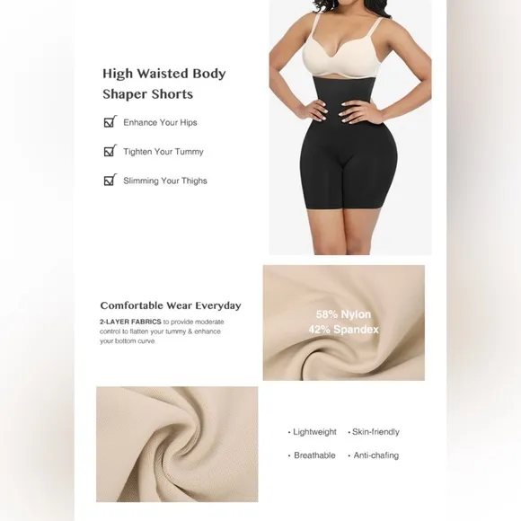 Girdle Seamless with Rods High-Waisted Comfort Underwear Womenswear Shapewear