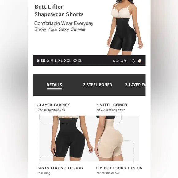 Girdle Seamless with Rods High-Waisted Comfort Underwear Womenswear Shapewear