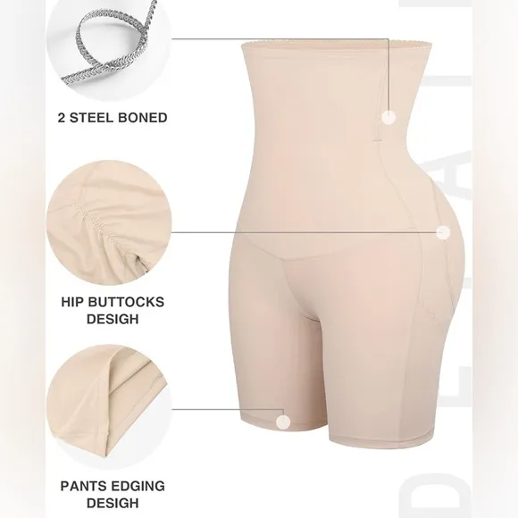 Girdle Seamless with Rods High-Waisted Comfort Underwear Womenswear Shapewear