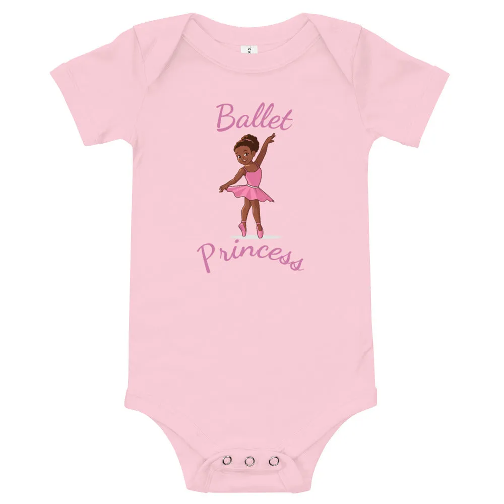 Girls' Ballet Princess Short-Sleeve Bodysuit