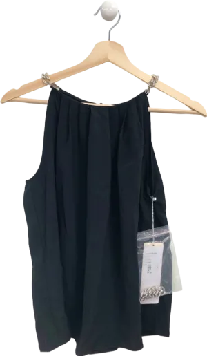 Goelia Black Chain Strap Top S