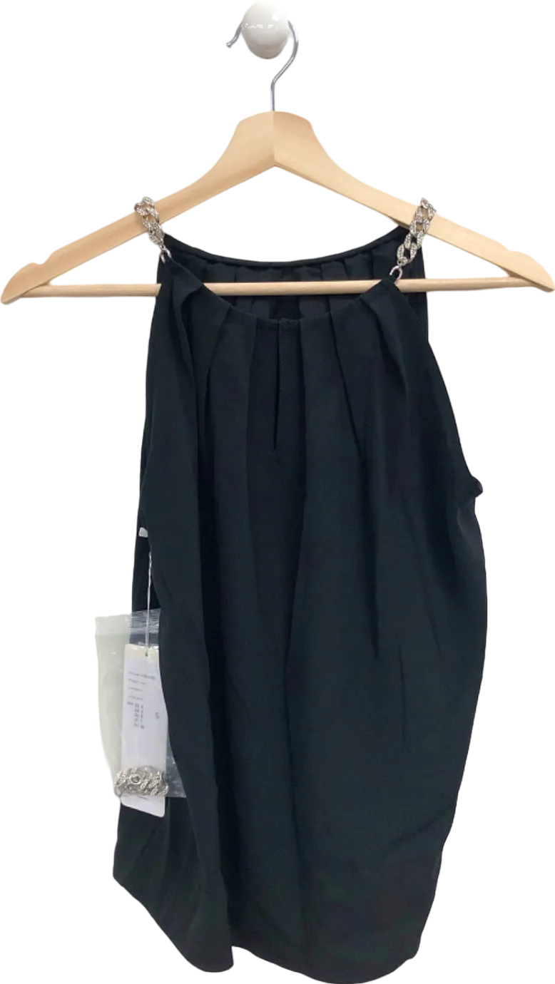 Goelia Black Chain Strap Top S