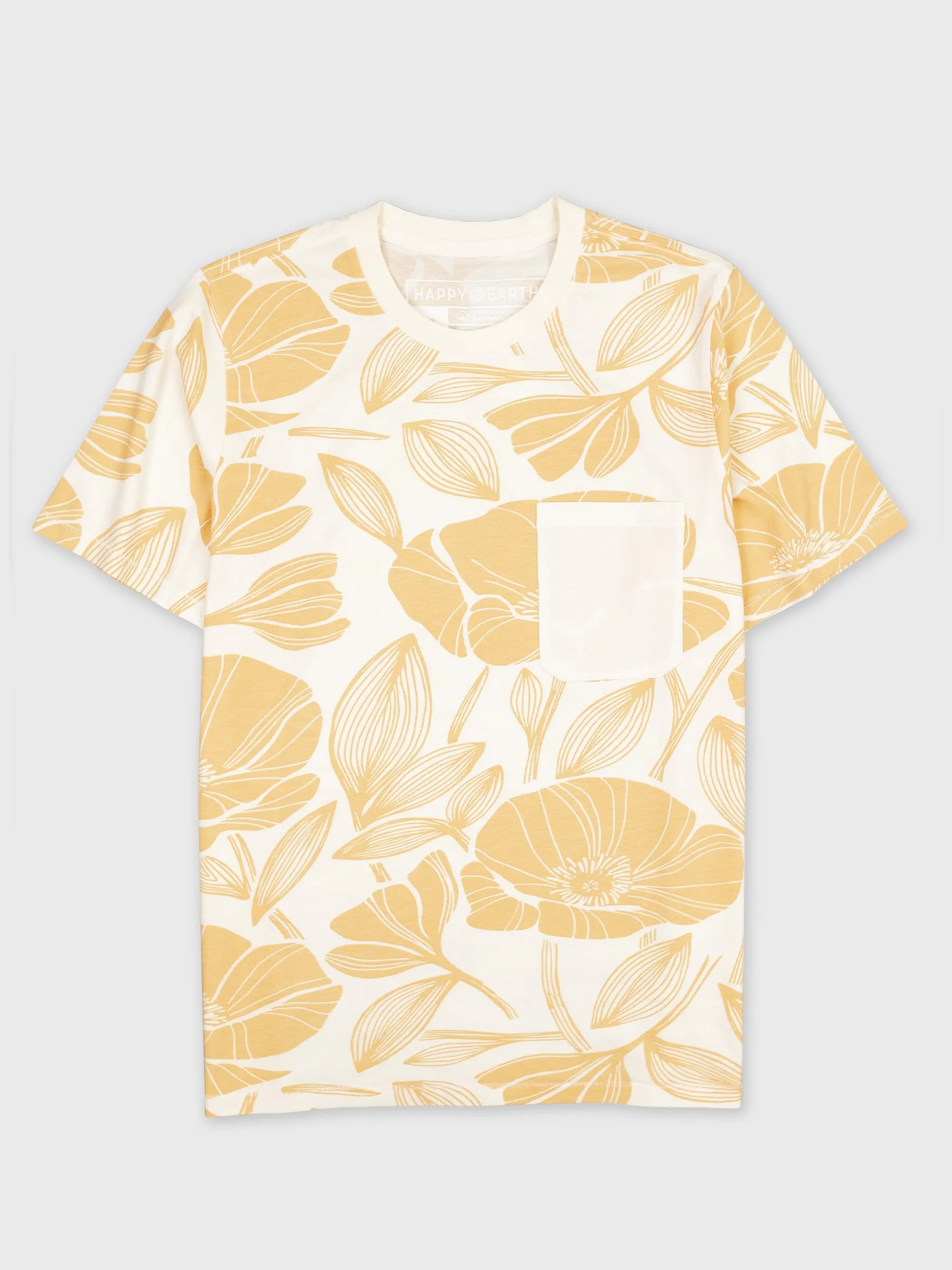 Golden Poppies Pocket Tee