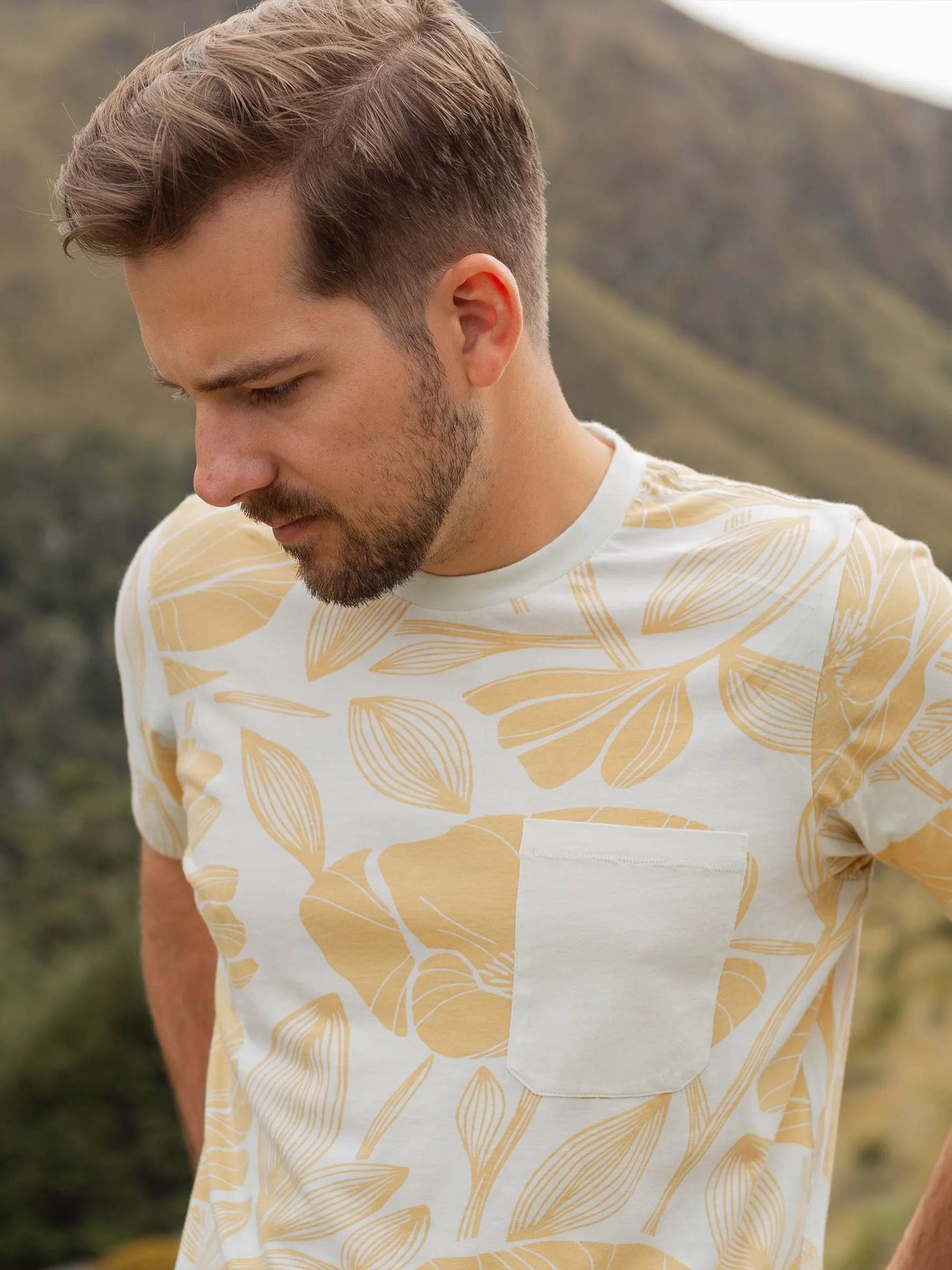 Golden Poppies Pocket Tee