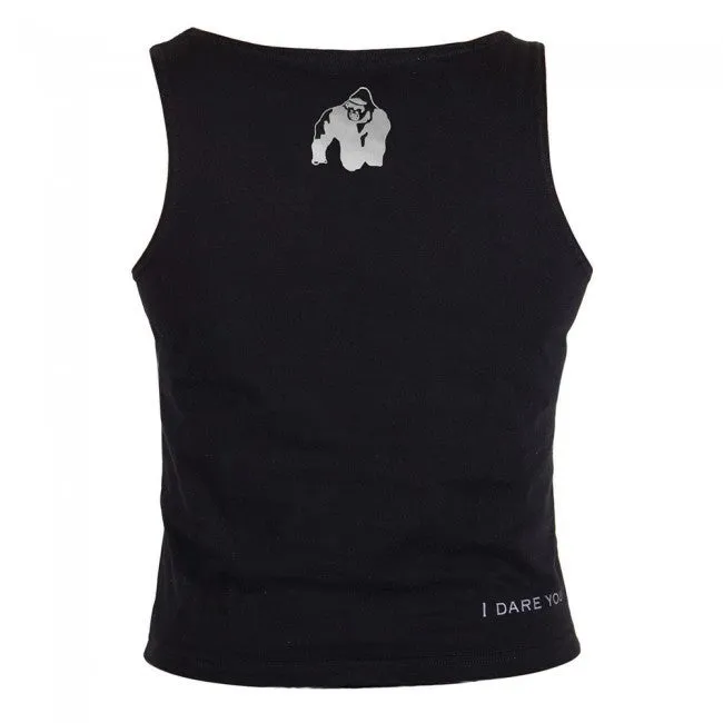 Gorilla Wear - Oakland Crop Tank - Black/Neon Orange Camo