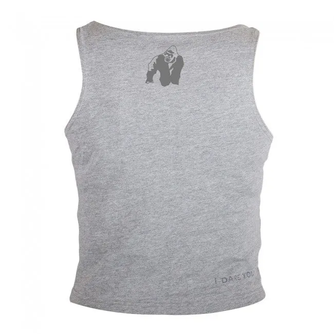 Gorilla Wear - Oakland Crop Tank - Gray/Neon Lime Camo