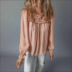 Gossamer Pink Floral Crinkle Blouse: Finally, a Reason to Adult 🌸😂