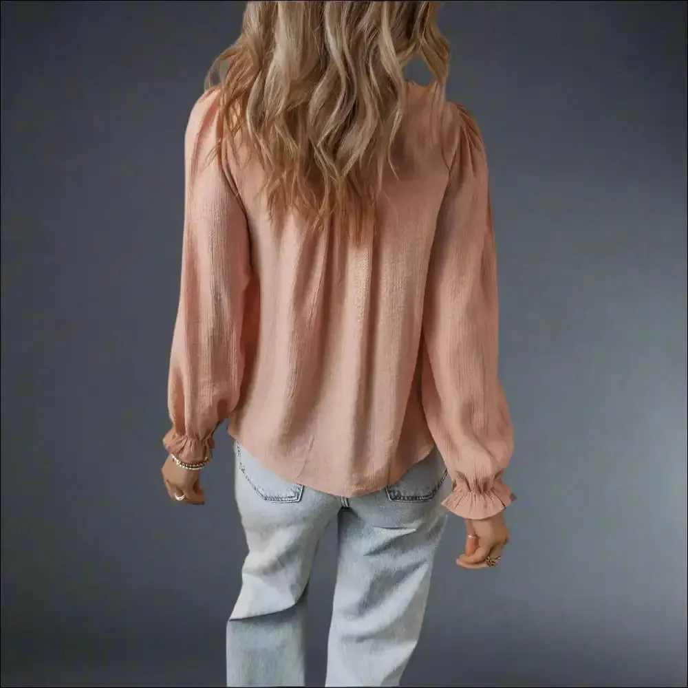 Gossamer Pink Floral Crinkle Blouse: Finally, a Reason to Adult 🌸😂