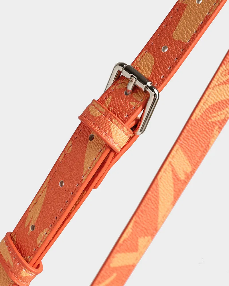 Graffiti Shoulder Bag in Orange