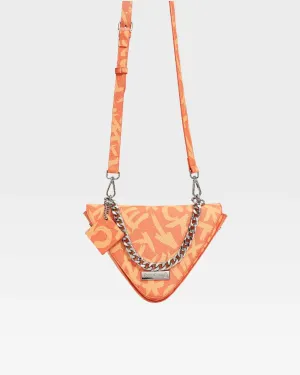 Graffiti Shoulder Bag in Orange