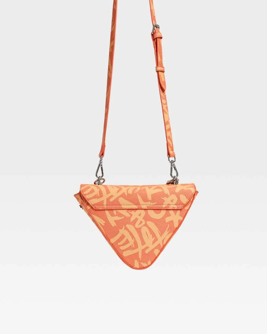 Graffiti Shoulder Bag in Orange