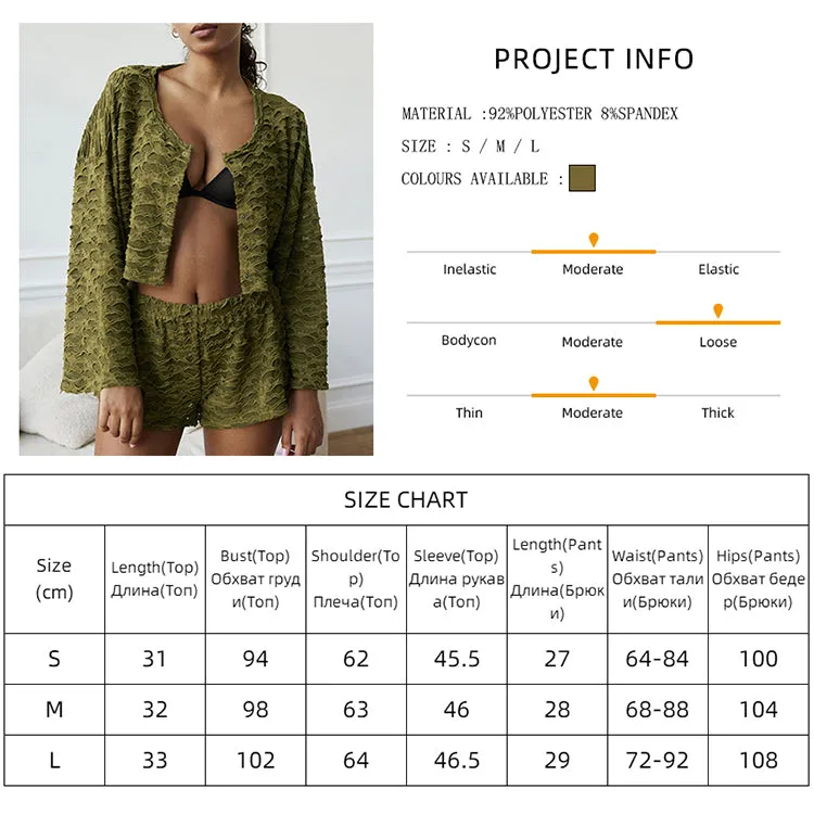 Green Envy Knitted Loungewear Set