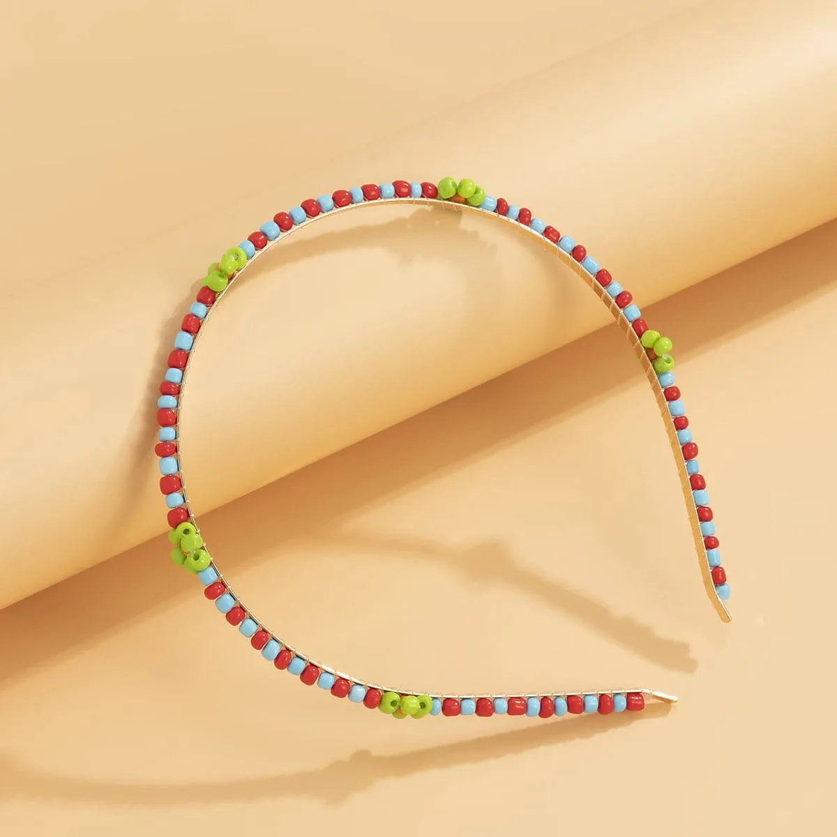 Green Howlite & 18K Gold-Plated Mum Station Headband