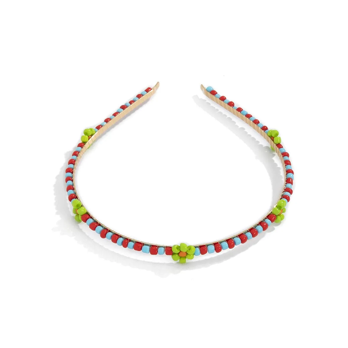 Green Howlite & 18K Gold-Plated Mum Station Headband