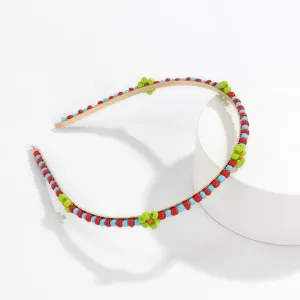 Green Howlite & 18K Gold-Plated Mum Station Headband