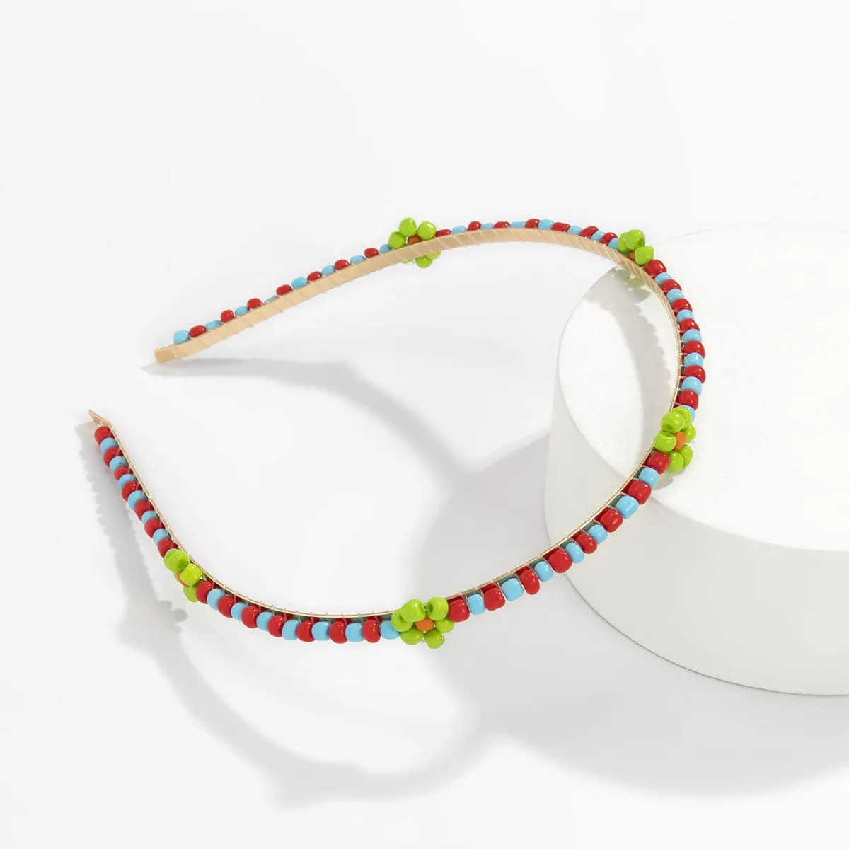 Green Howlite & 18K Gold-Plated Mum Station Headband