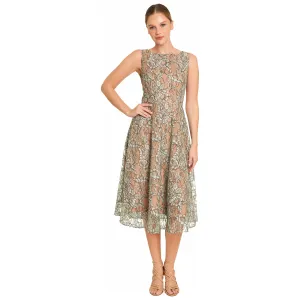 Green Midi Lace dress
