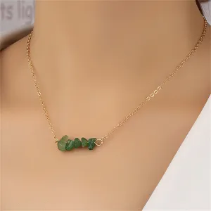 Green Resin & 18K Gold-Plated Pendant Necklace