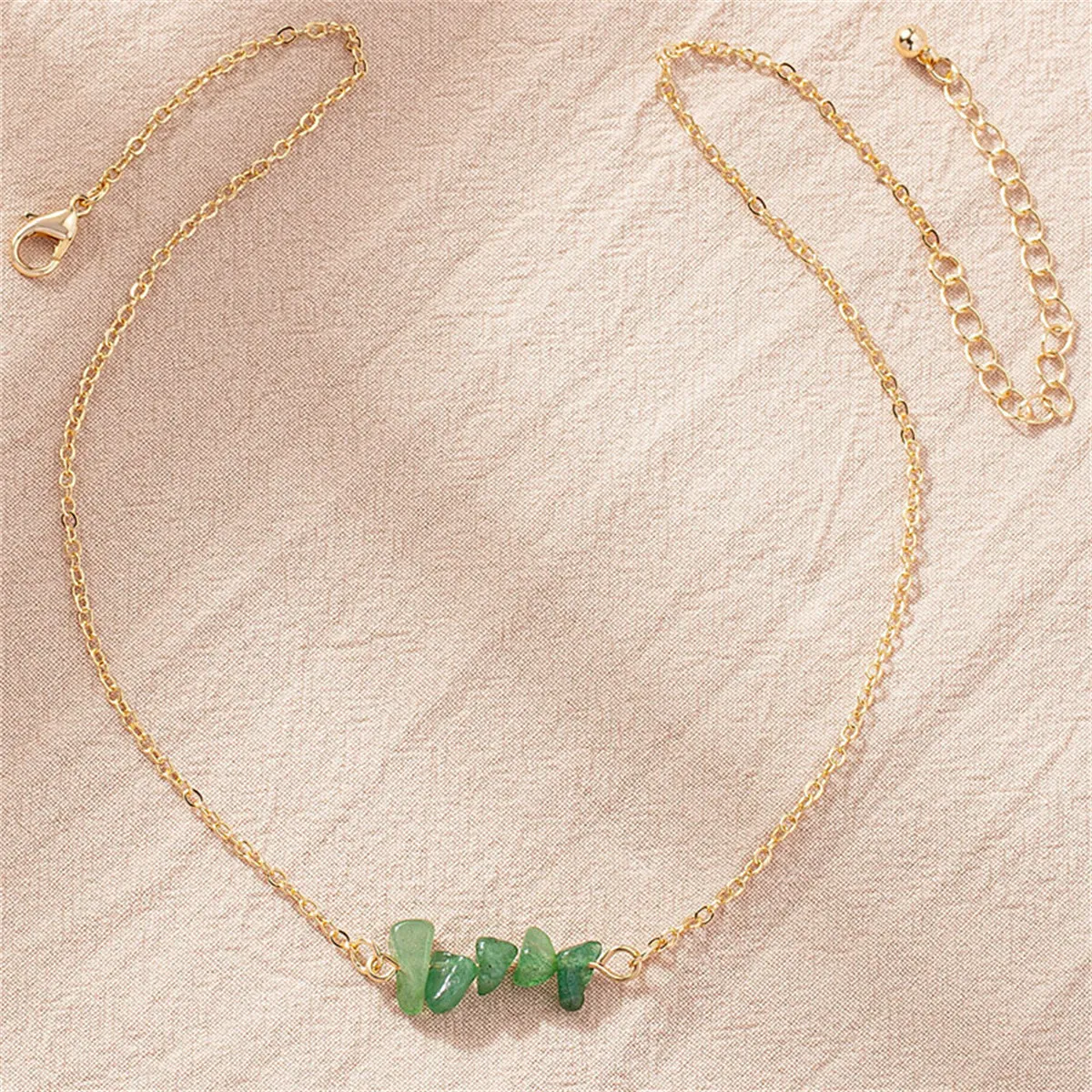 Green Resin & 18K Gold-Plated Pendant Necklace