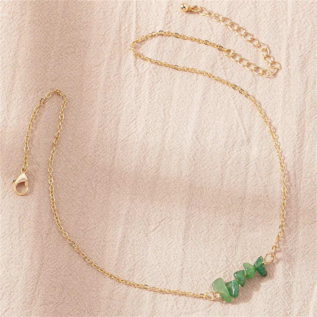Green Resin & 18K Gold-Plated Pendant Necklace