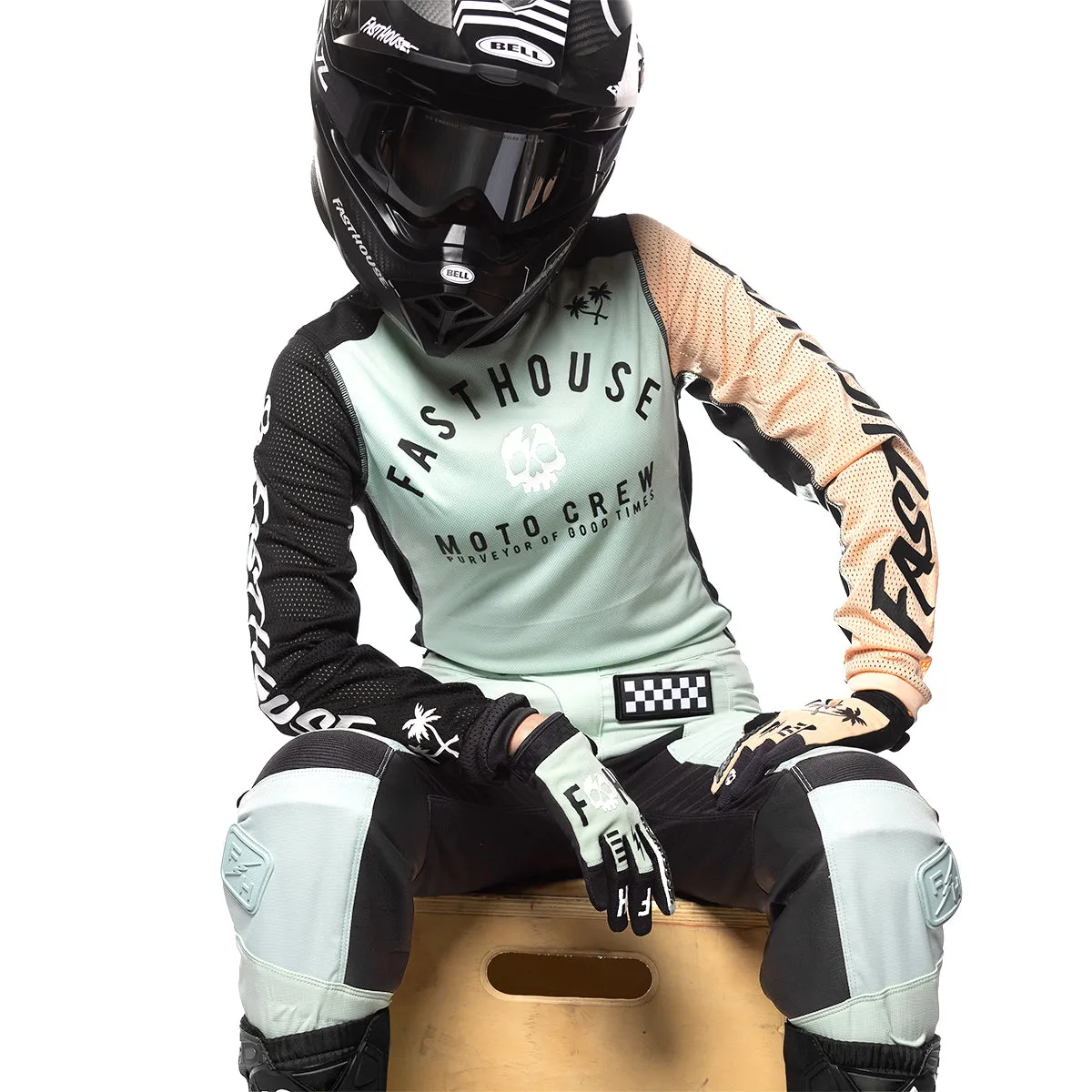 Grindhouse A/C Fortune Women's Jersey - Mint/Peach