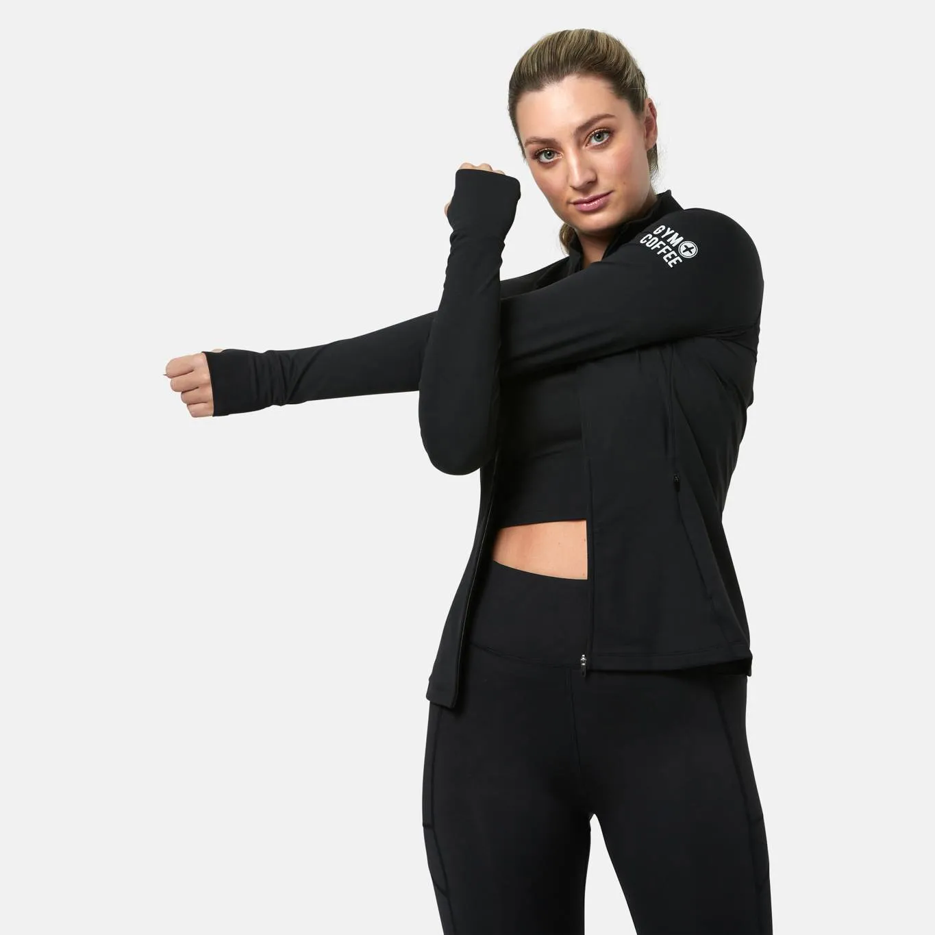 Gym Coffee Adaptive Zip (Womens) - Black